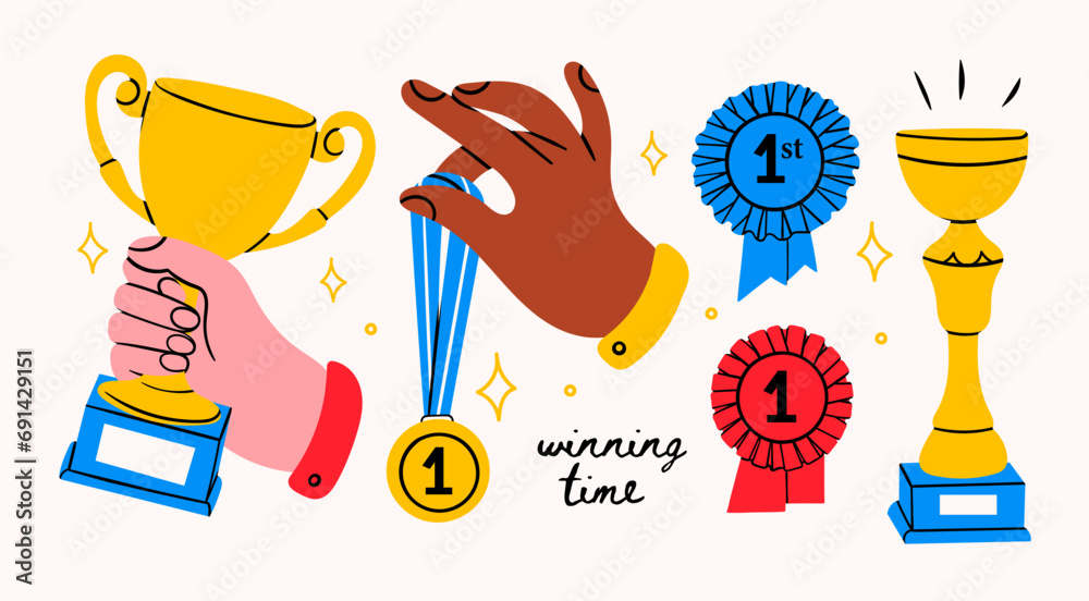 Φωτογραφία Award, winning cup, first place medal, ribbon prize