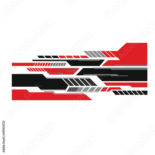 racing car wrap livery decal design vector. car modification stickers