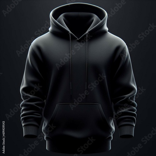Hoodie Mockup Clothing Fashion Apparel Sweatshirt Template.Modern Garment Fabric Front view Casual Wear Product Presentation.Fashionable Back view Urban Style Pullover shot Branding Showcase Design.