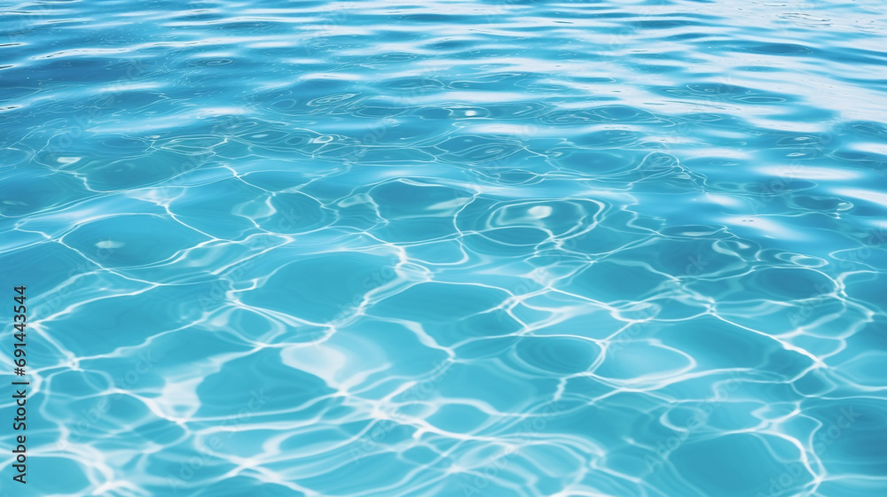 Blue water pool surface Blue water pool surface