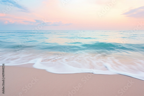 a beach with a wave coming in to the shore