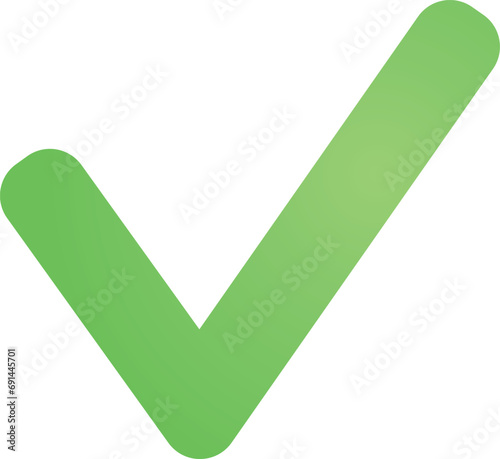 accept approve check mark correct done ok Icon, vector, flat, gradient, color, illustration, art for design, ui, web, interface
