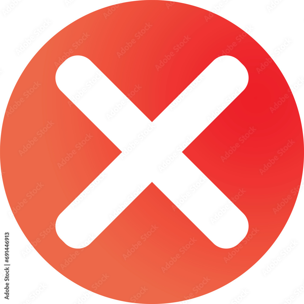 cancel, close, delete, not, not allowed, not permitted, stop, Icon, vector, flat, gradient, color, illustration, art for design, ui, web, interface cancel, close, delete, not, not allowed, not permitted, stop, Icon, vector, flat, gradient, color, illustration, art for design, ui, web, interface