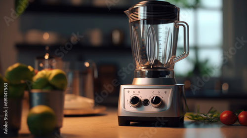 A blender placed on a kitchen counter