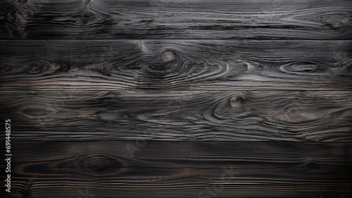 illustration of old dark wood texture background. Created with Generative AI 