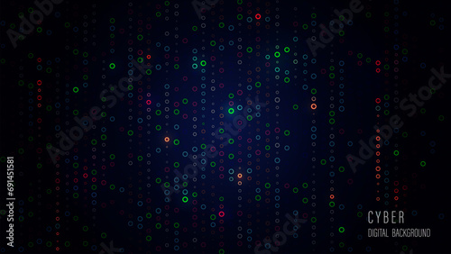 Abstract cyber digital background. Neon colors gradient background. Graphic concept for design.
