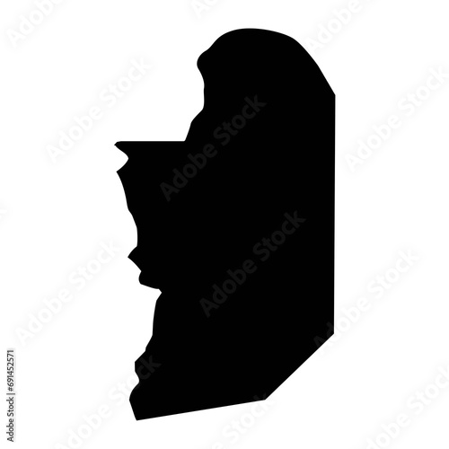 Pailin province map, administrative division of Cambodia. Vector illustration.