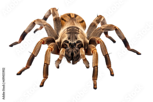 tarantula spider PNG isolated on white transparent background