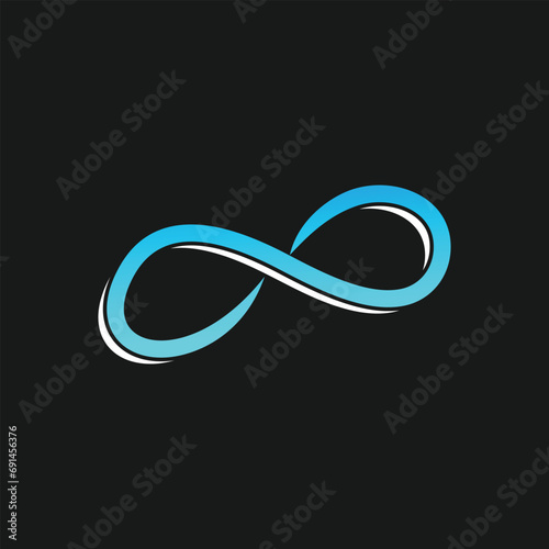Infinity symbol limitless logo design