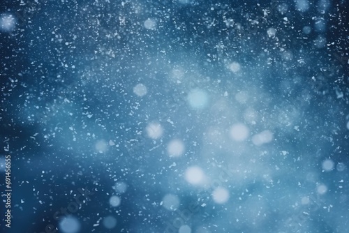 Snowy Background With Blurred Illumination