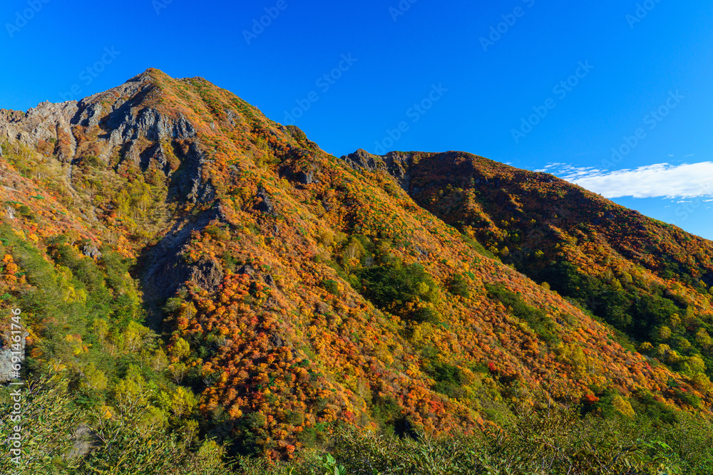 紅葉の那須岳登山 日本百名山 紅葉の那須岳登山 日本百名山