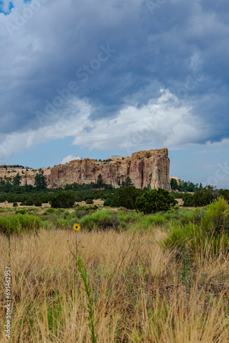 Viewpoint of the El Morro National Monument headlands, New Mexico