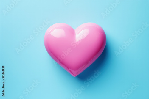 A pastel pink heart in a delicate soft design of greeting card  perfect for Valentine s Day and love celebrations