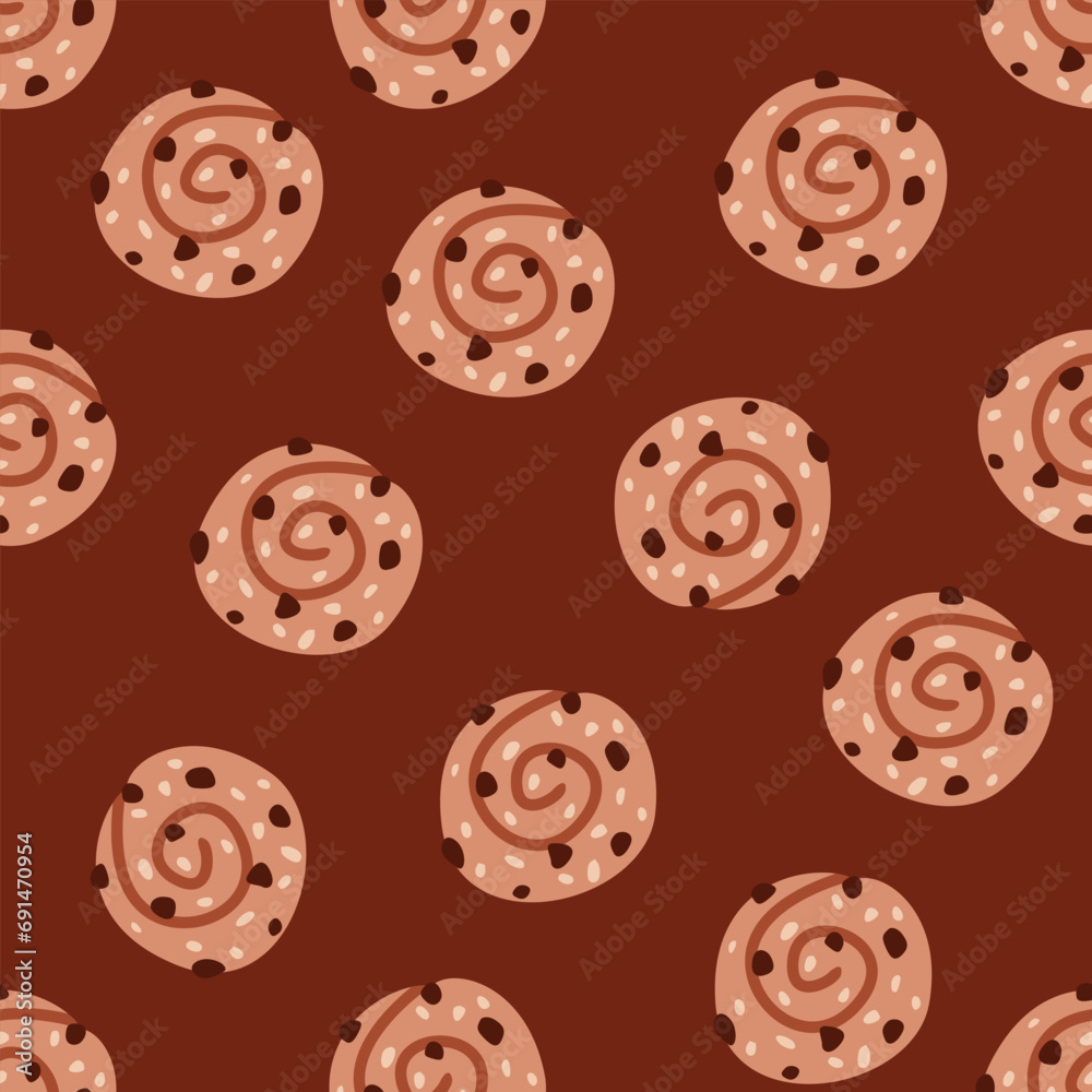 seamless background with bun for textiles and wallpapers seamless background with bun for textiles and wallpapers