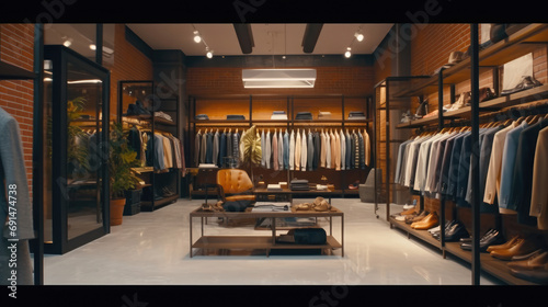 Modern men fashion store, Modern men clothing store © didiksaputra