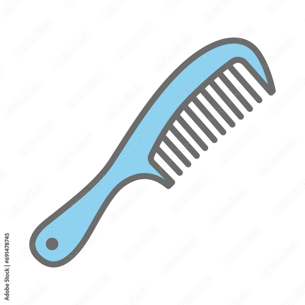 Comb Hair Icon Vector Sign And Symbol. Comb Hair Icon Vector Sign And Symbol.