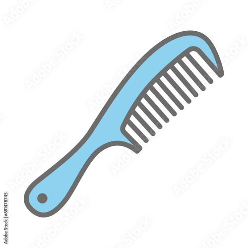 Comb Hair Icon Vector Sign And Symbol.