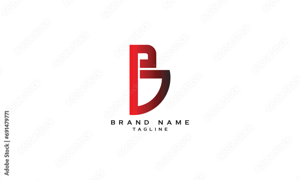 PB, BP, Abstract initial monogram letter alphabet logo design PB, BP, Abstract initial monogram letter alphabet logo design