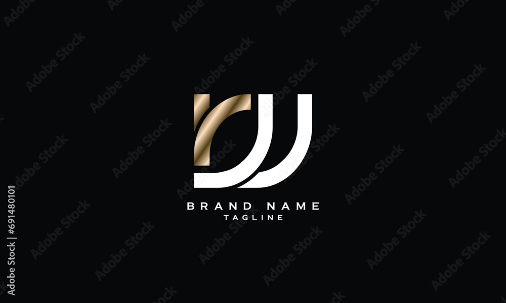 RW, WR, Abstract initial monogram letter alphabet logo design RW, WR, Abstract initial monogram letter alphabet logo design