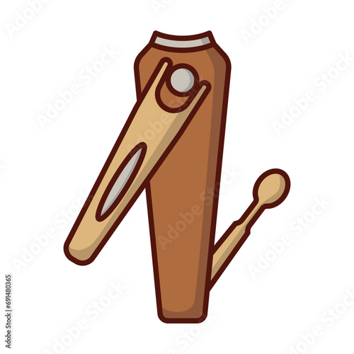 Manicure tweezers icon vector on trendy design