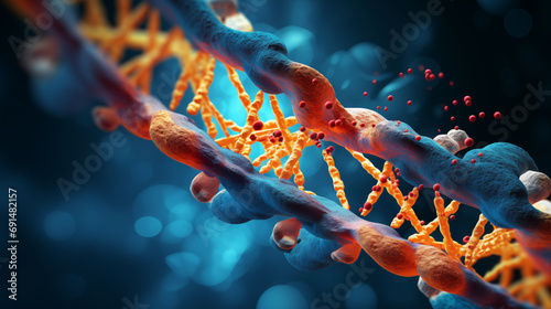 Genetic material impairment, oxidative stress, reduction in telomere length