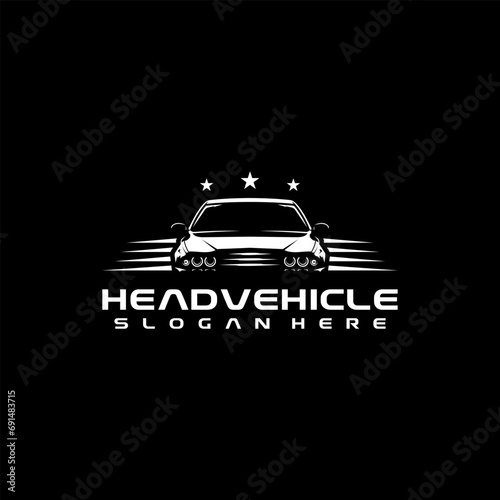 Car Headlight Restoration Icon Vector Logo Design