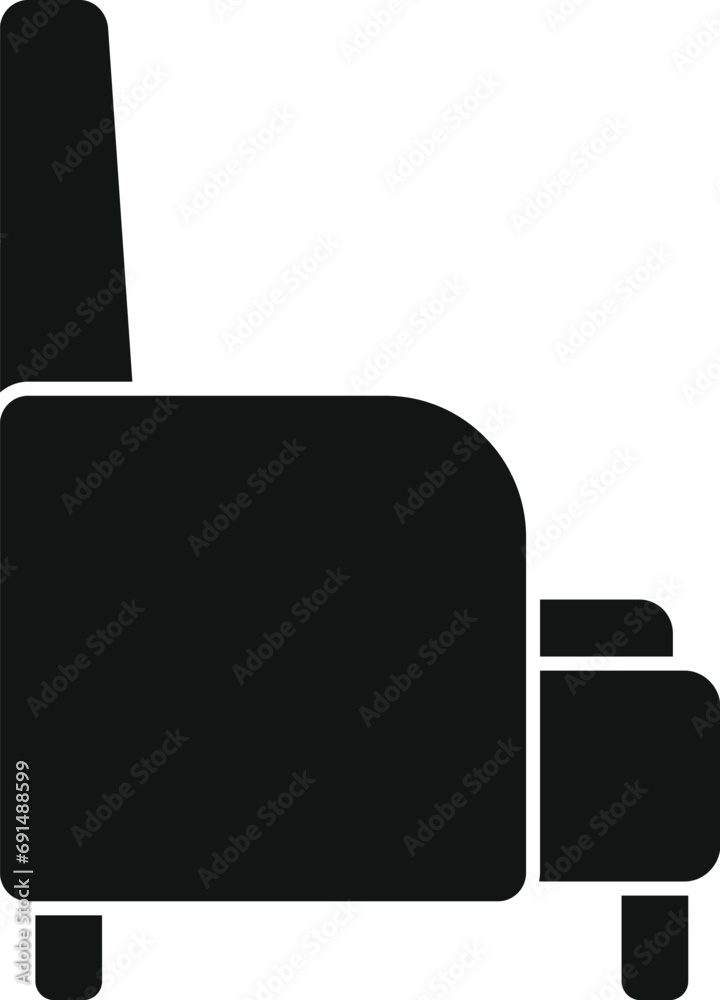Outdoor yard armchair icon simple vector. Activity view. Seating dining recliner Outdoor yard armchair icon simple vector. Activity view. Seating dining recliner