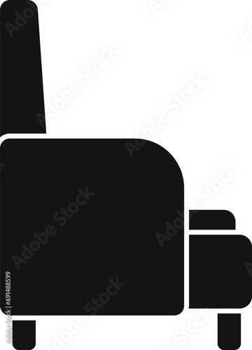 Outdoor yard armchair icon simple vector. Activity view. Seating dining recliner