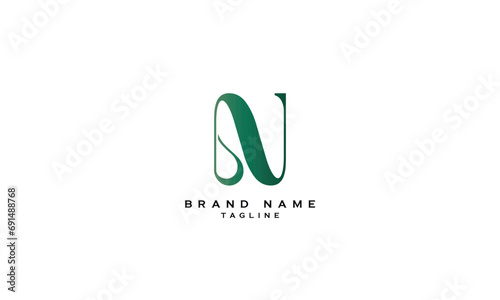 BAN, BNA, ABN, ANB, NAB, NBA, Abstract initial monogram letter alphabet logo design photo