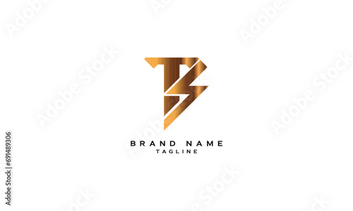 TBS, TSB, BTS, BST, SBT, STB, Abstract initial monogram letter alphabet logo design