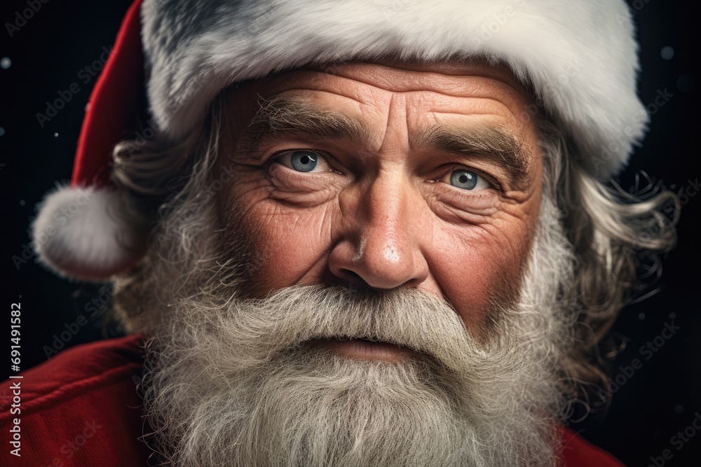 Close-up Portrait of Santa Claus Close-up Portrait of Santa Claus