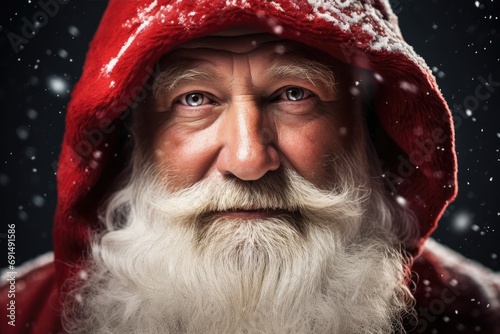 Close-up Portrait of Santa Claus