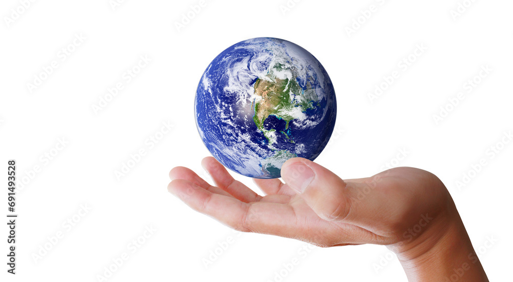 Glass globe in hand,Energy saving concept Glass globe in hand,Energy saving concept