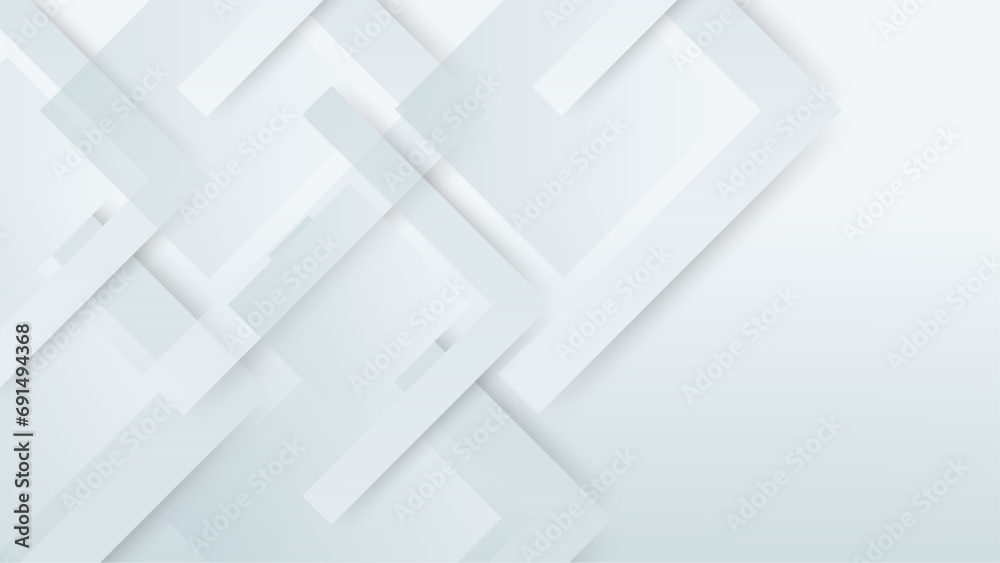 White minimal geometric shape abstract background. Minimal geometric design for cover, poster, banner, brochure, header, presentation, web, flyer