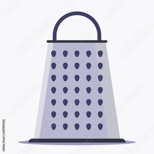 Grater icon. Subtable to place on science, kitchen, kitchenware, etc.