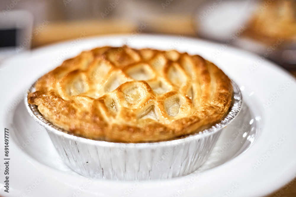 Meat pie in restaurant Meat pie in restaurant