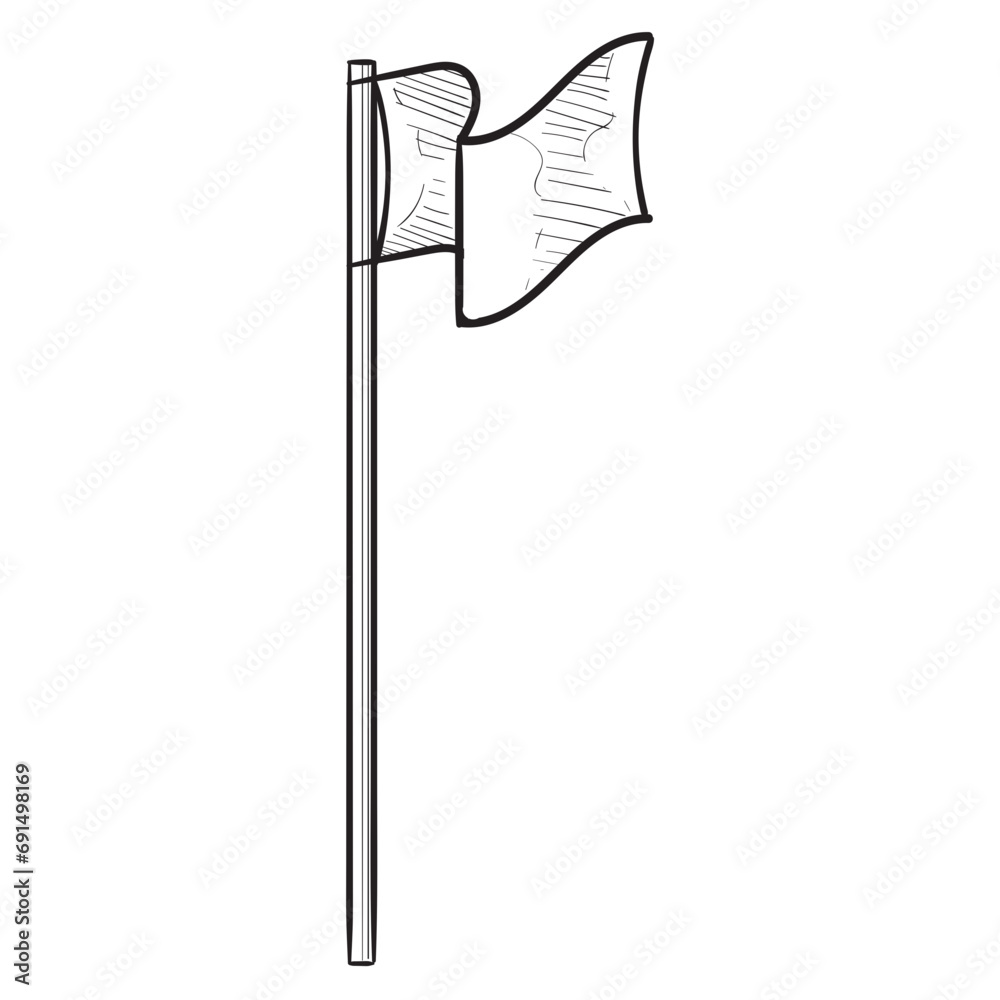 flag handdrawn illustration flag handdrawn illustration
