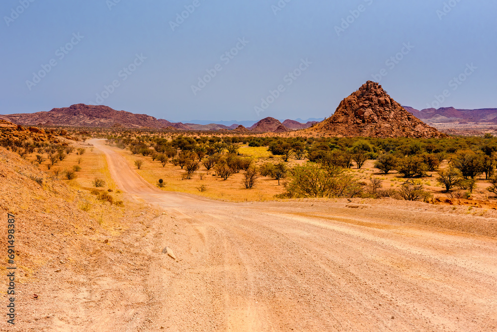 Desert road trip, Walvis Bay, Namibia, Africa