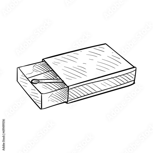 matchstick handdrawn illustration