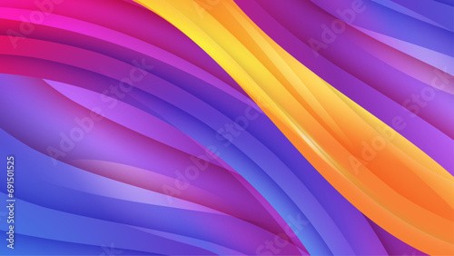 Colorful colourful abstract wave background. Dynamic colour gradation design for poster, banner, flyer, magazine, cover, brochure, festival