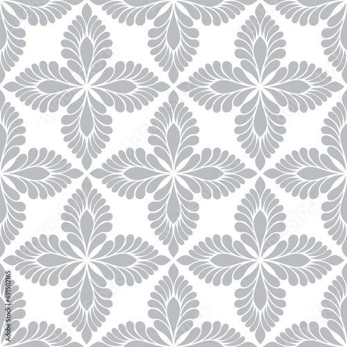Geometric  seamless gray and white patterns. Simplest vector graphics.