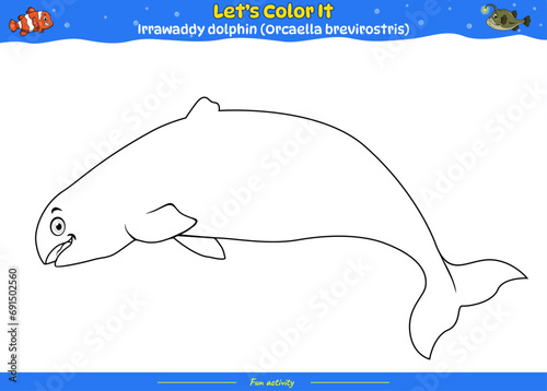 Lets color it Irrawaddy dolphin