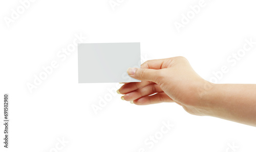 Close up of hand holding paper in hand