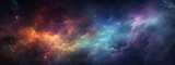 Cosmic Nebula and Starfield. Generative AI