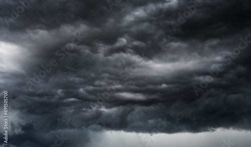 Foto dark clouds make sky in black