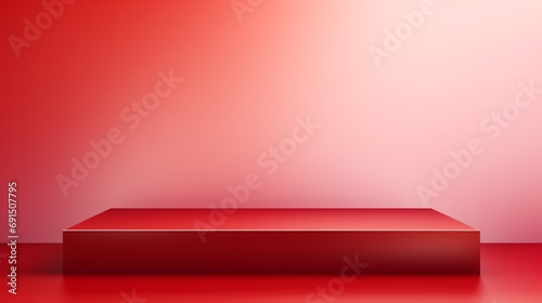 Vibrant studio gradient backdrop for product showcasing or online platform with blank area in a horizontal layout. © ckybe