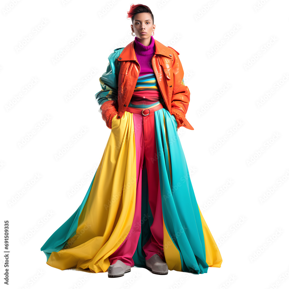 Fashion colorful on transparent background PNG