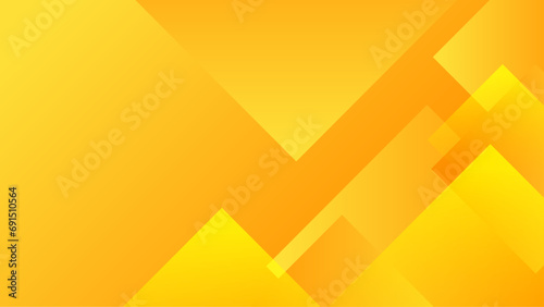Yellow and orange abstract minimalist gradient background with geometric shapes. Trendy geometric abstract design with futuristic concept background for flyer, banner, cover, poster