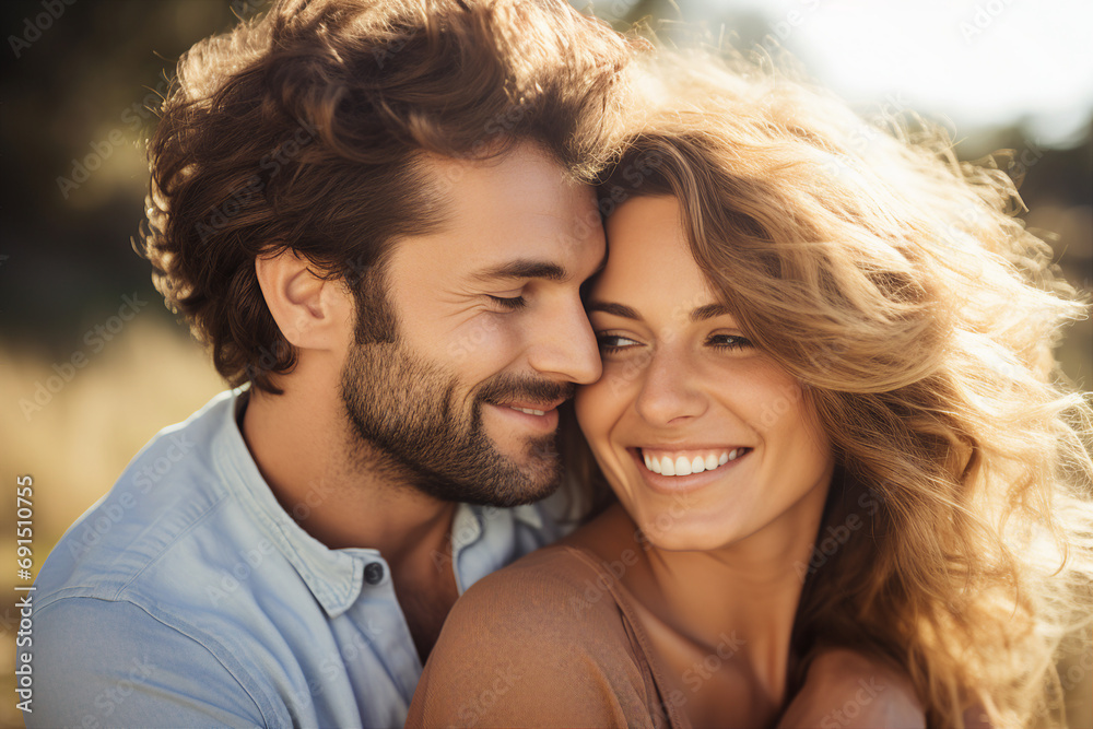 Generative ai picture of lovely cheerful enjoying rest abroad honeymoon vacation Generative ai picture of lovely cheerful enjoying rest abroad honeymoon vacation