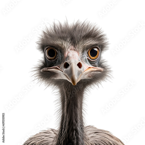 close up of an ostrich photo